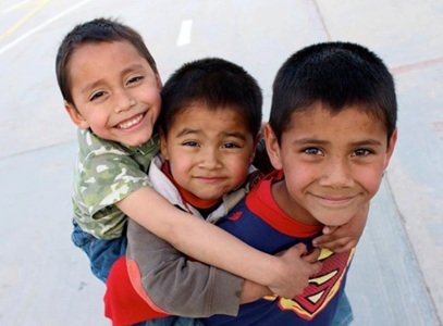 Mexiko Kinder aus dem Kinderheim Hermanos