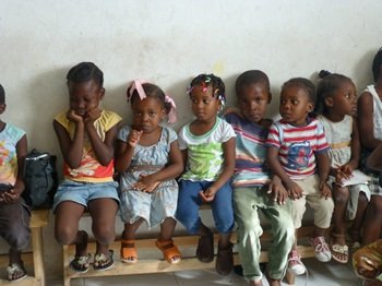Lächelnde Kinder aus Haiti