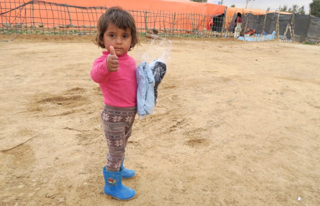 Flüchtlingsmädchen in Syrien