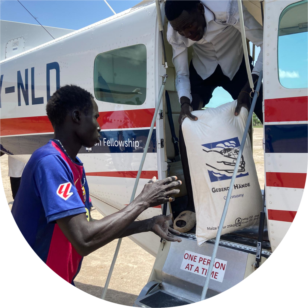 Südsudan Hilfslieferungen von Gebende Hände